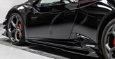 PAKTECHZ Carbon Fiber Side Skirt Splitters for Lamborghini Huracan LP580 LP610 EVO